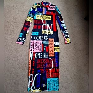 SHEIN printed dress size XS